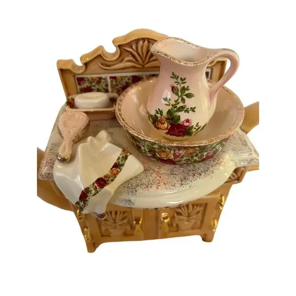 Royal Albert Old Country Roses Large Washstand Teapot by Cardew Design